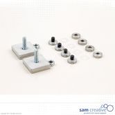 Adaptateur tableau en verre pour piètement mobile