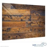 Tableau Ambiance Vieille clôture en bois 60x90 cm