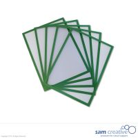 Pochettes magnétiques vert A4, set de 5 pièces
