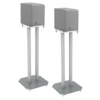 Speaker vloerstandaard Solid 60cm wit, 2 stuks
