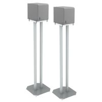 Speaker vloerstandaard Solid 80cm wit, 2 stuks