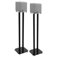Speaker vloerstandaard Solid 80cm zwart, 2 stuks