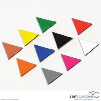 Symbole magnétique triangle 2x2x2 cm gris