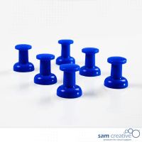 Punaises Jumbo magnétiques bleues 6 pcs.