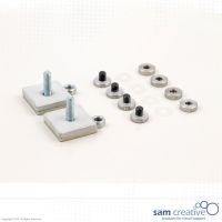 Adaptateur tableau en verre pour piètement mobile