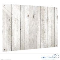 Tableau Ambiance Clôture en bois clair 60x120 cm