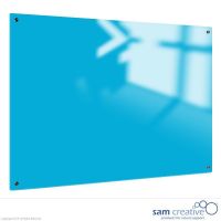 Tableau verre Solid bleu glacé 90x120 cm