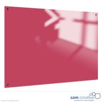 Tableau verre Solid rose bonbon 100x150 cm