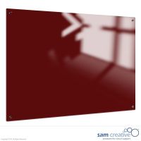 Tableau verre Solid rouge rubis 90x120 cm