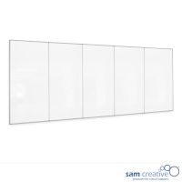Tableau blanc mural Pro 5-panneaux 240x600 cm