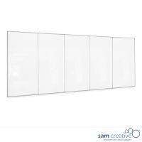 Tableau blanc mural Pro 5-panneaux 200x600 cm